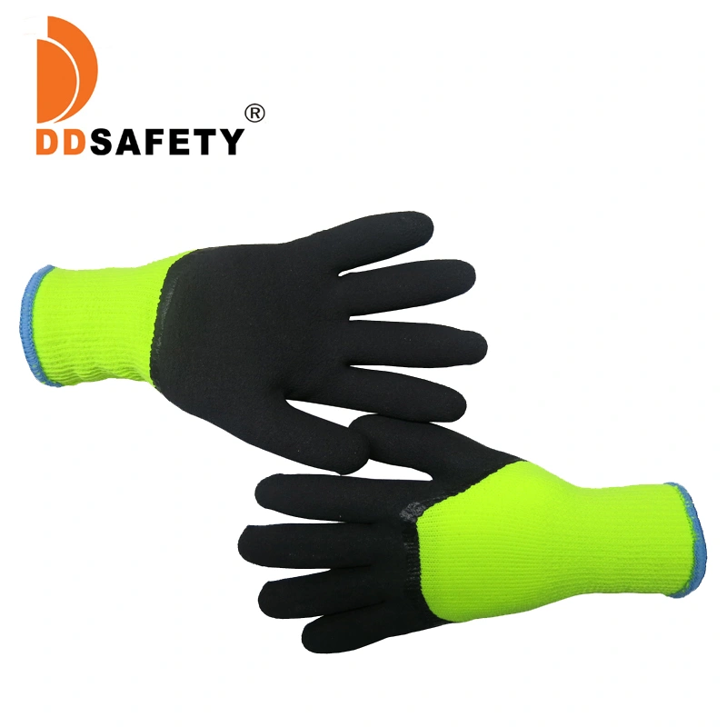 Polyester Cotton Shell with Latex Foam Coated Working Protection Gloves