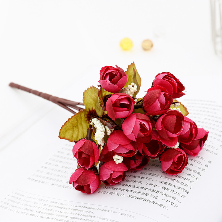 Simulation Flower Star bud thumb rose wholesale artificial plastic flowers and plants home flowers