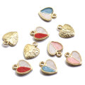 Lovely Cute Heart Pink Blue Red Beautiful Top Hole Pendant Beads 100pcs/bag Kawaii for Baby Kids Girls Necklace Bracelet Makings