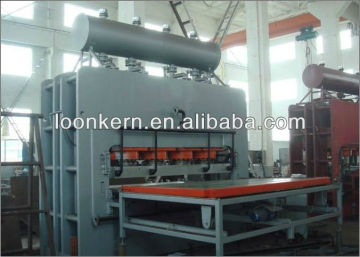 laminating melamine paper hot press machine/short cycle style laminating hot press machine