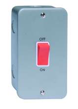 1g 45A Dp Switch, Tall Plate Metal Clad