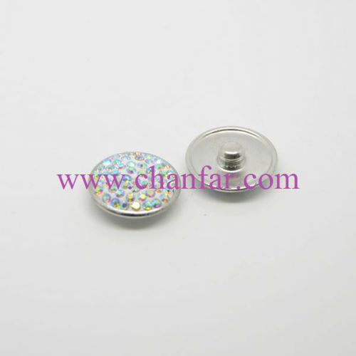 Wholesale Crystal AB Button Charms Jewelry