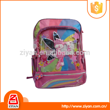 rainbow pocket cartoon kitty school backpack