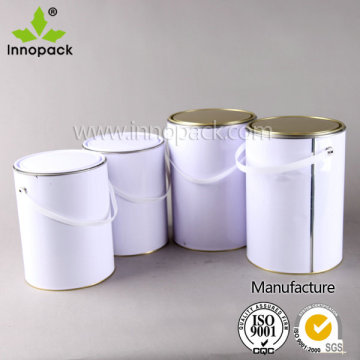 White Round Metal Tinplate Chmical Can