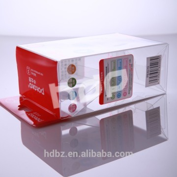high quality clear pvc plastic packing box foldable