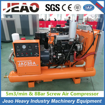 Mining Used Screw Diesel Air Compressor 175cfm Air Compressor