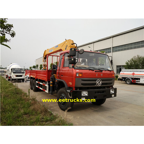 Dongfeng 12 Wheeler 10T Camions à grue hydraulique