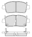 D822-7695 Toyota Corolla remblokken