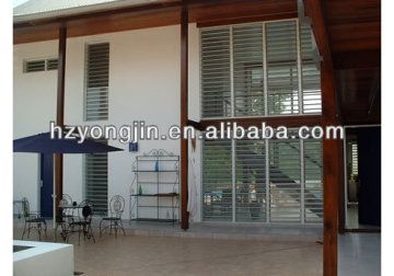 Adjustable aluminum louver window