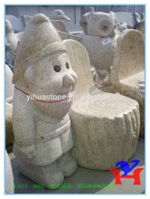 cute figure stone chair