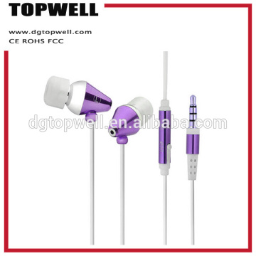 in-ear headphone earphone factory, mental earphone with mic, cheap stereo earphone, in ear earphone mobile phone earphone