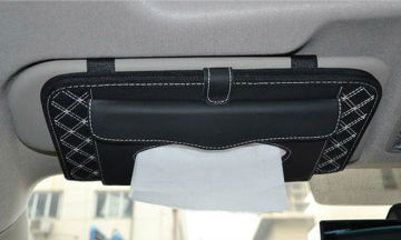 Car Tissue Box Sun Visor CD Holder Case