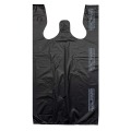 Grocery Supermarket Custom Black Plastic Packaging Bags In Bulk