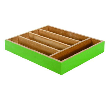 Painted bamboo utensil drawer