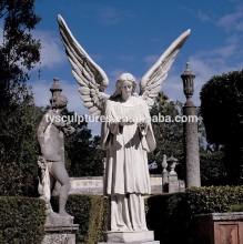 Italian famous stone angel sculptures large garden marble angel statues