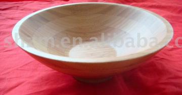 big bamboo salad bowl fruit bowl