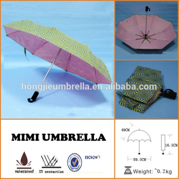 High quality 3 folding auto open close love unsex rain umbrella for sale