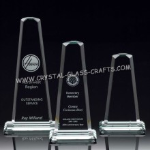 Engraved Jade Glass Round Trophy Cheap