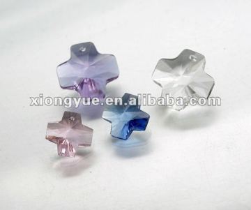 High quality cross crystal beads for jewelry bracelet