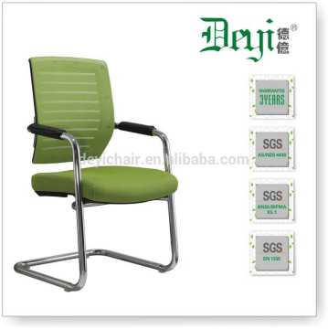modern visitor chair with fixed arms 841-D chrome frame conference room chair