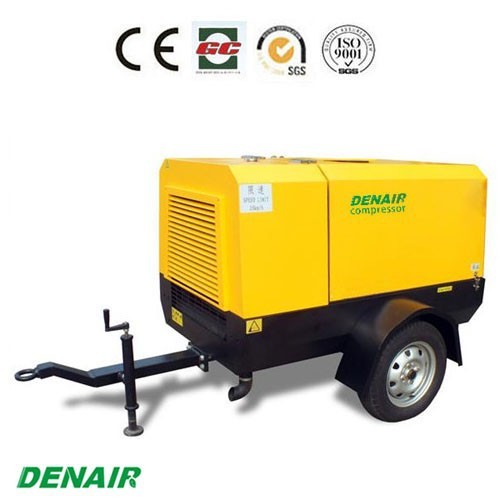 Auto diesel mobile air compressor