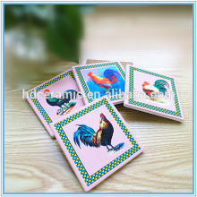 Water Absorbing Ceramic Coaster with Cork Back