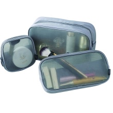 Travel Pouch Set 3PCS Mesh Toiletry Bag Set