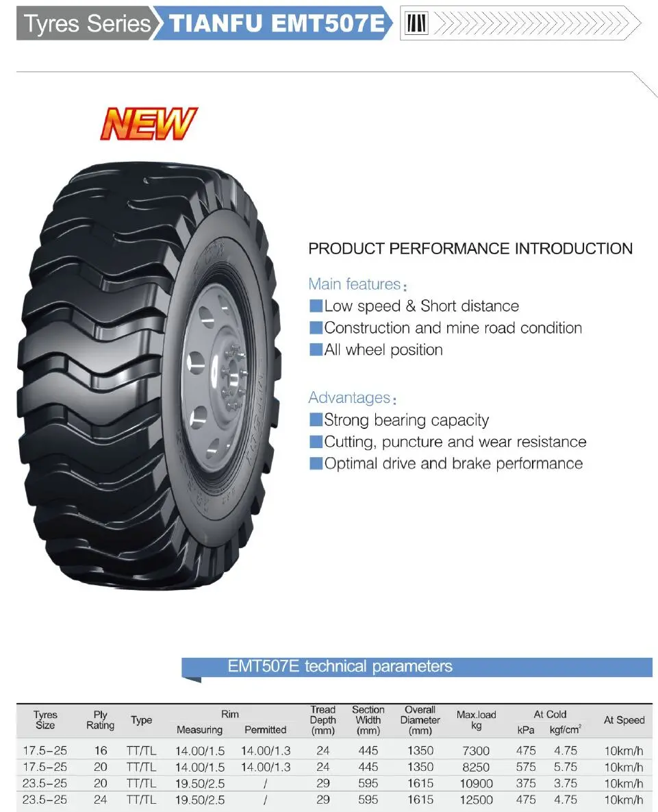 Advance/ Double Coin/ Boto Brand High Quality OTR Tires 17.5-25 20.5-25 23.5-25 26.5-25