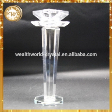 Economic useful crystal candle holder 3 pcs set