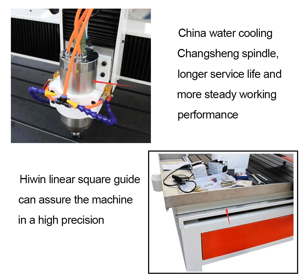 1300*2500mm 3D Wood Cutting Woodworking Machine Price CNC Router with Water Cooling Spindle 3kw 4.5kw 5.5kw