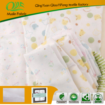 100 cotton muslin cloth wholesale printed muslin fabric