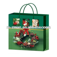 Cardboard Paper Bag,Paper Printed Bag,Carrier Christmas Bag