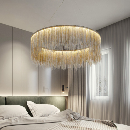 LEDER Beaded Glass Chandelier Beliichtung