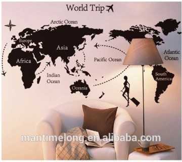 DIY World Trip MAP Removable Vinyl Quote ART Wall Sticker Decal Mural Decor