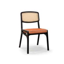 Contemporary Hotel Bistro Outdoor Rattan Cane Dining Chairs