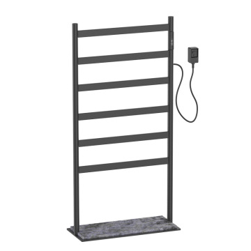 Floor-standing heated towel rack