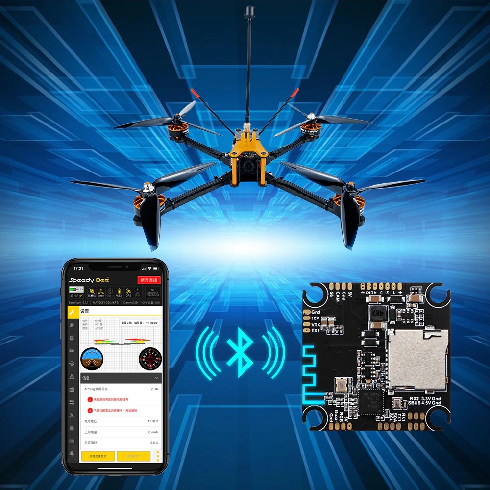 Darwin 129 Kit 7 inch FPV Traveller Darwin 129 Aero Drone Flying Machine F4 AIO Flight Control 15A Quadcopter