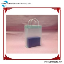 Promotion Clear HDPE Clip Handle Plastic Bags
