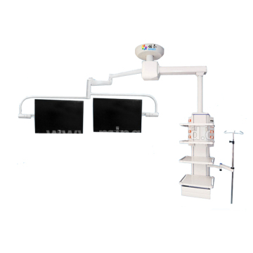 Single arm double monitor endoscopy center medical pendant