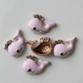 24 * 16MM coloré dauphin pendentifs mignons cadeaux de saint valentin Sealife océan plage poisson charmes pendentifs fabrication de bijoux fournisseur