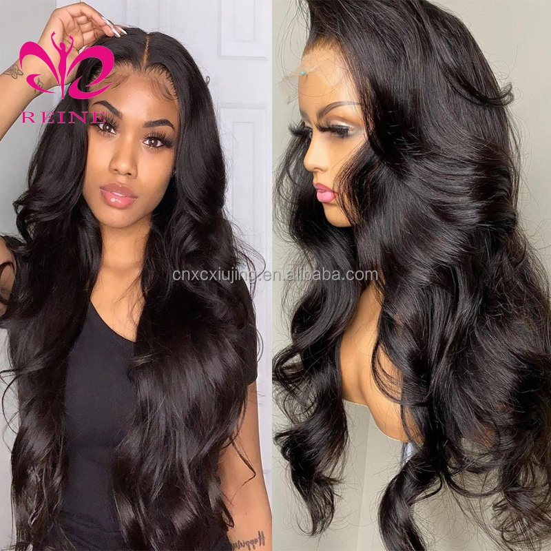 REINE Wholesale Hair Wigs Human Lace Front Closure Body Wave Full Virgin Brazilian Cuticle Aligned Lace Closure Human Hair Wig