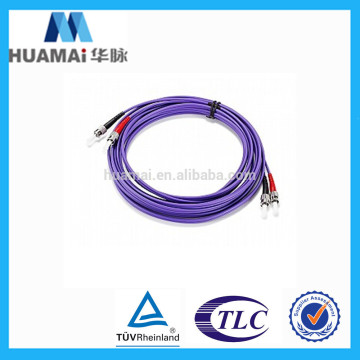 Factory Price ST to ST fiber optical patch cord Duplex OM4 Patch Cord