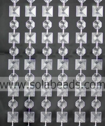 For Christmas 22MM&18MM Crystal Beading Garland Trim