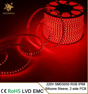 Safe 5050 220V RGB waterproof LED strip light