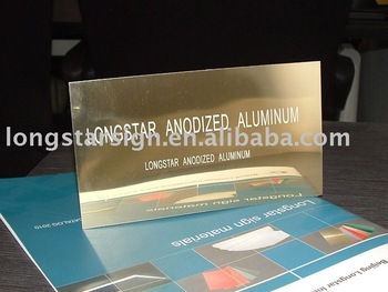 Laser engraving aluminum, laser engravable aluminum sheet, laserable anodized aluminum, laser engravable anodised aluminium