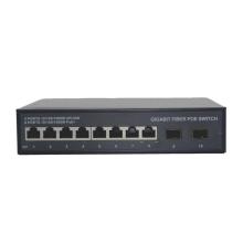 Poe Switch de bajo costo 8port 10/100/1000Mbps