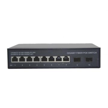 8 ports 2 Plug SFP Play Poe Switch