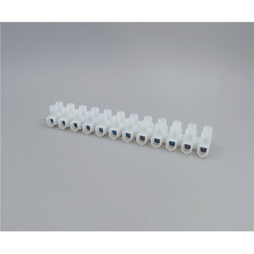 Polyamide66 Base plana 12 polos Conector de bloques terminales