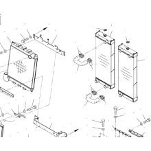 KOMATSU WA470-6 CADER RADIATOR LOADER 421-03-44190
