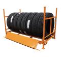 Vehicle tyre folding rack